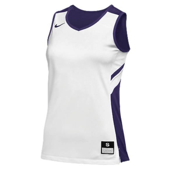 Nike Tops - New white purple basketball jersey plus XXL-TALL
